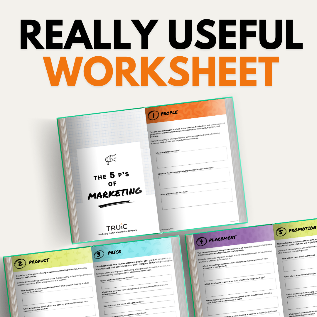 Marketing Strategy 101 Worksheet (The 5 P's Framework)