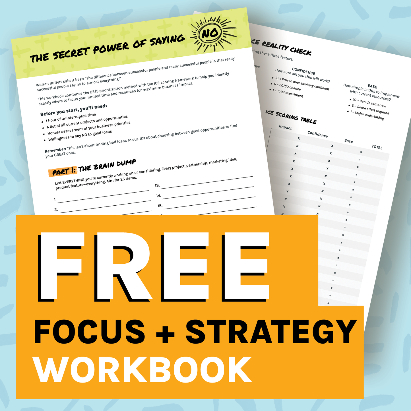 Strategic Focus & Prioritization Worksheet (Printable PDF)