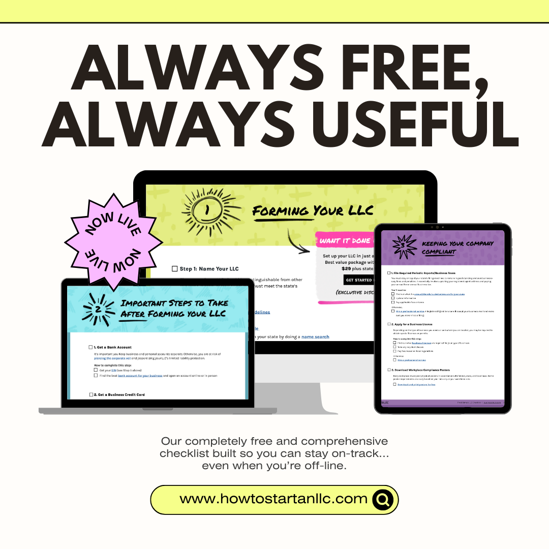 The Official LLC Formation Checklist (Printable PDF)