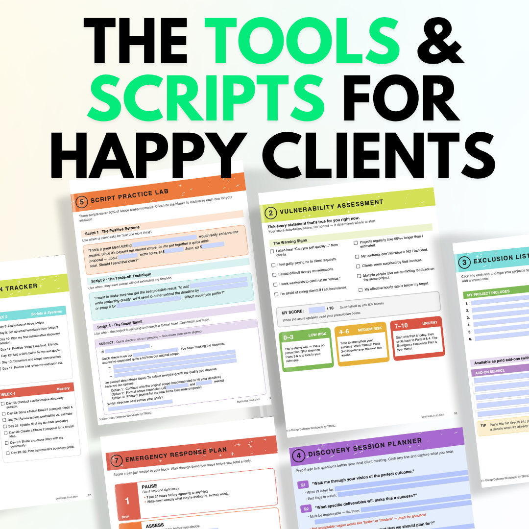 Stop Scope Creep! The Definitive Worksheet
