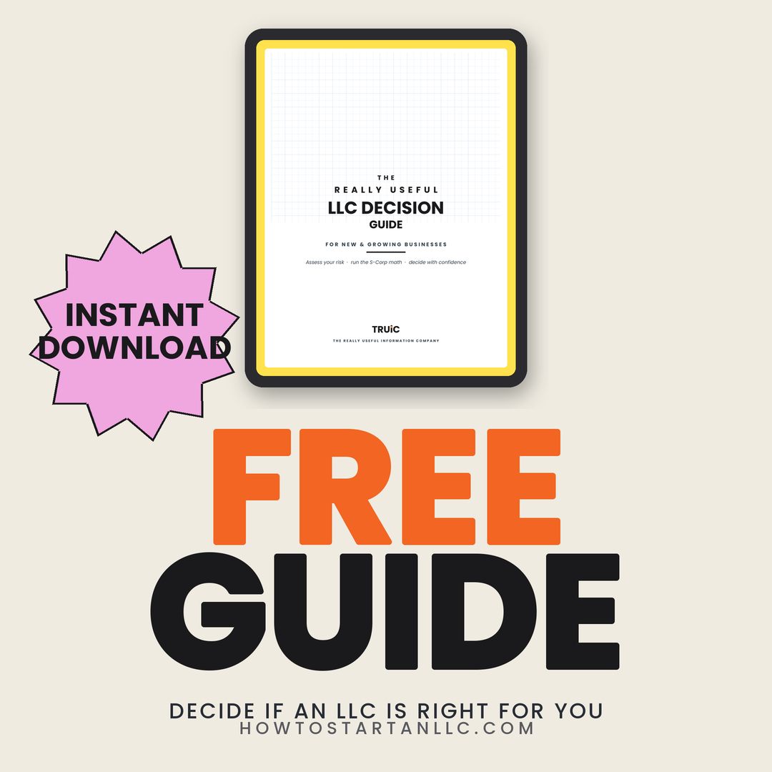 Should You Get An LLC - Decision Worksheet