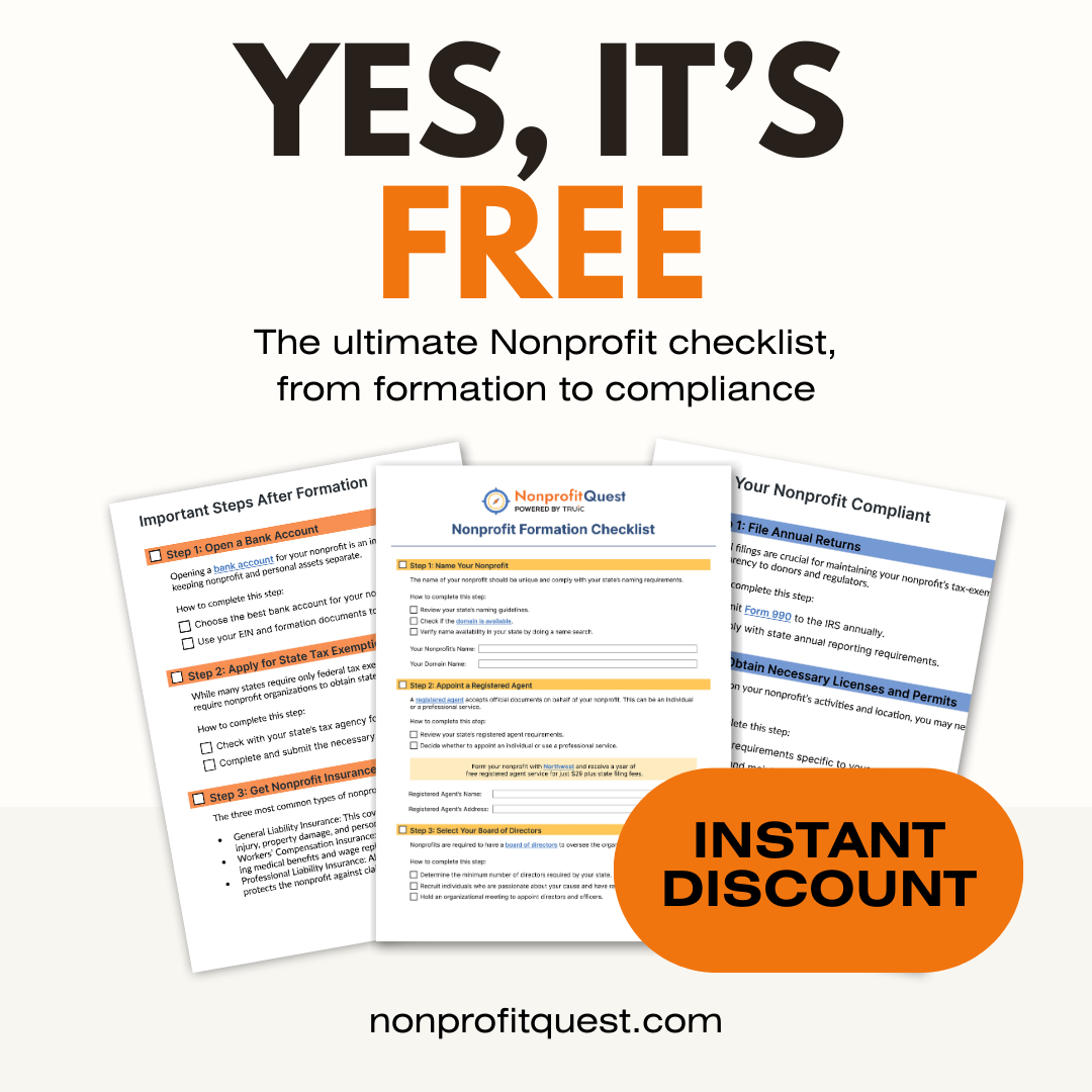 The Official Nonprofit Formation Checklist (Printable PDF)